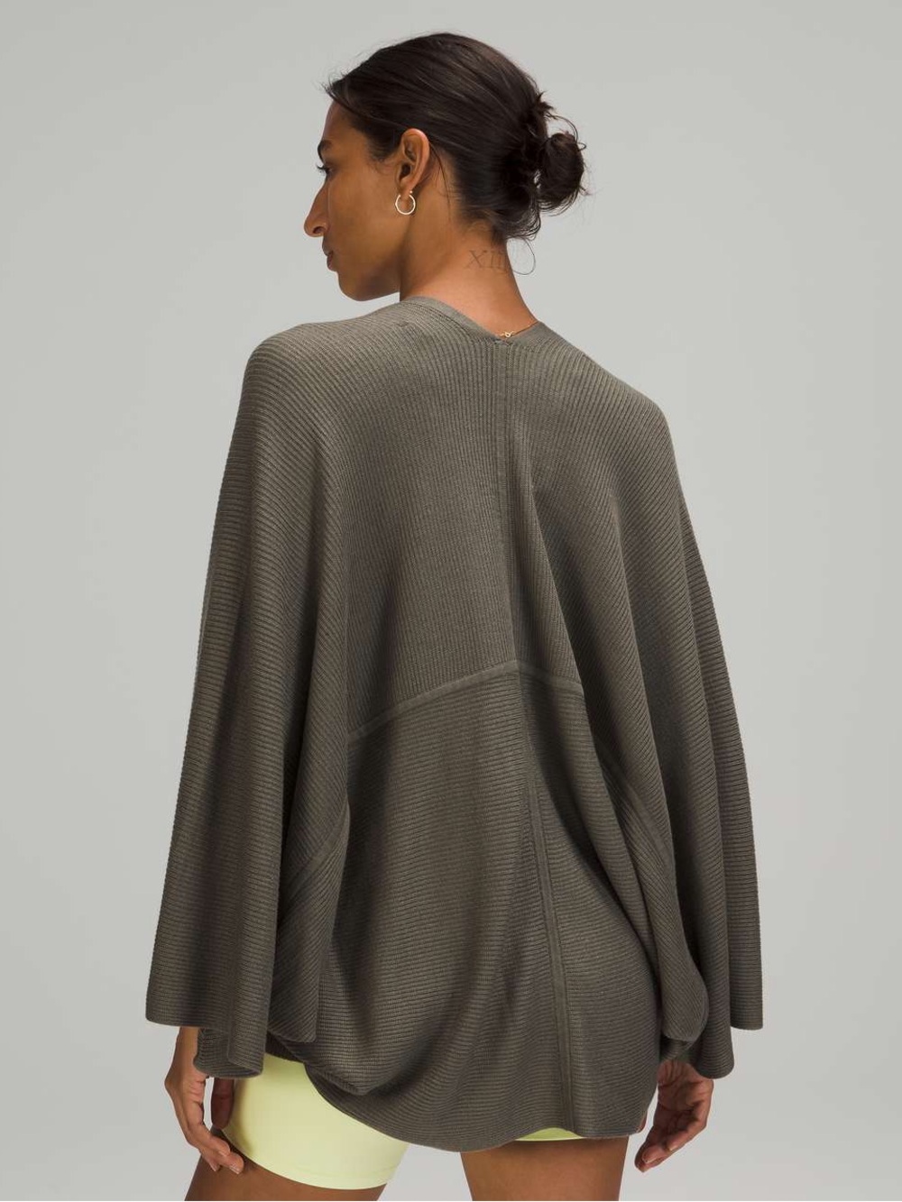 lululemon Cashlu Wrap Cardigan Women’s M/L Grey Sage - Picture 2 of 4